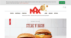 Desktop Screenshot of maxhamburger.no